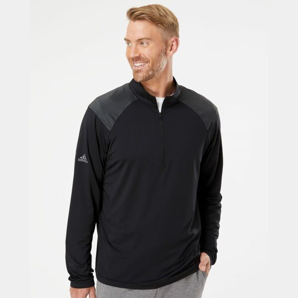 Men's Ultimate365 Lightweight Shoulder Stripe Quarter-Zip Pullover Thumbnail