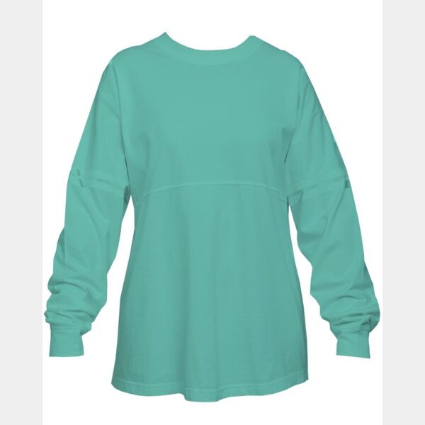 Women's Jersey Pom Pom Long Sleeve T-Shirt Thumbnail