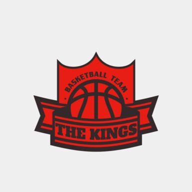 The Kings Basketball team Logo Template Thumbnail