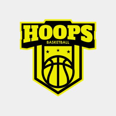 Hoops Basketball logo template 04 Thumbnail