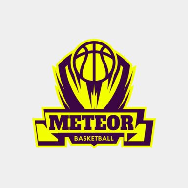 Meteor Basketball Logo Template Thumbnail