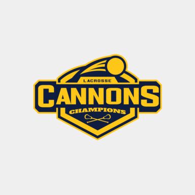 Cannons Champions Lacrosse Logo Template Thumbnail