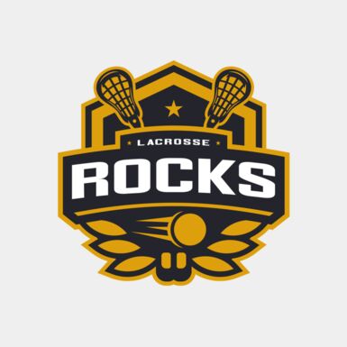 Rocks Lacrosse Logo Template Thumbnail