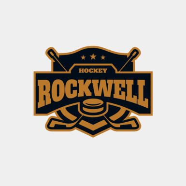 Rockwell Hockey logo template Thumbnail