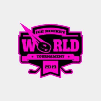 World Ice Hockey Tournament logo template Thumbnail