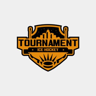 Tournament Ice Hockey logo template 02 Thumbnail