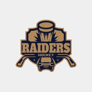 Raiders Hockey logo template Thumbnail