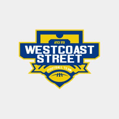 West Coast Street Football League logo template Thumbnail