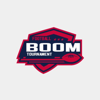 Boom Tournament Football logo template Thumbnail