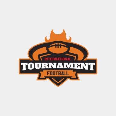 Tournament International Football logo template Thumbnail