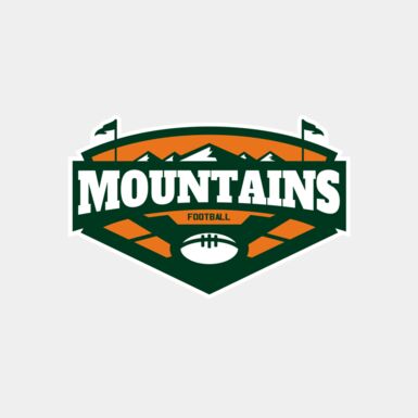 Mountains Football logo template 02 Thumbnail
