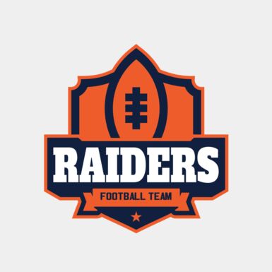 Raiders Football Team logo template Thumbnail