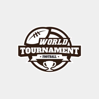 World Tournament Football logo template Thumbnail