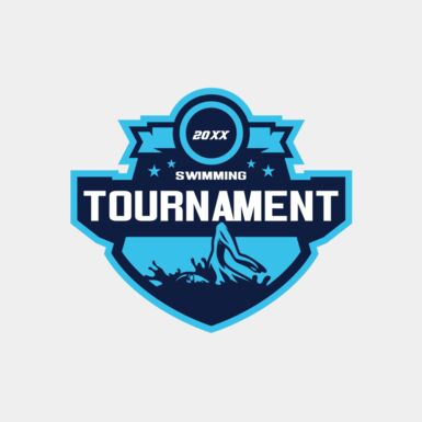 Swimming Tournament logo template Thumbnail
