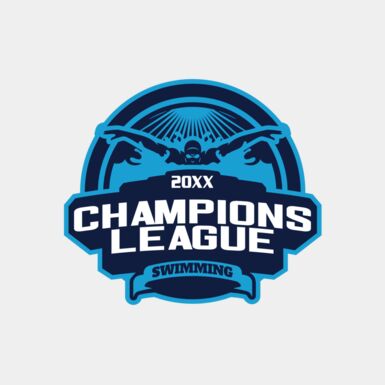 Champions League Swimming logo template Thumbnail