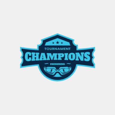 Champions Tournament Swimming logo template Thumbnail